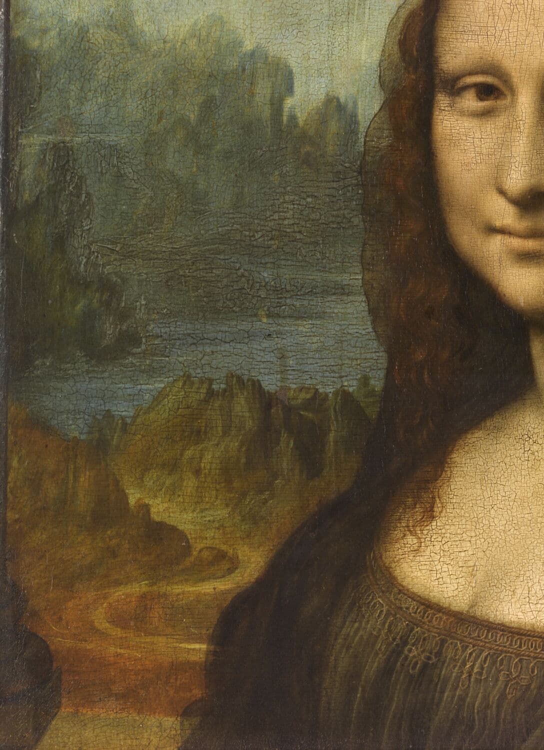Leonardo da Vinci, Mona Lisa — detail, 3/13